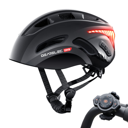 Bicycle Helmet with Bluetooth / Intercom / Indicator Light / Remote Control, Support 2-8 Riders communication